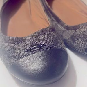 Coach Gray Ballet Shoes. Great condition. Size 7.5